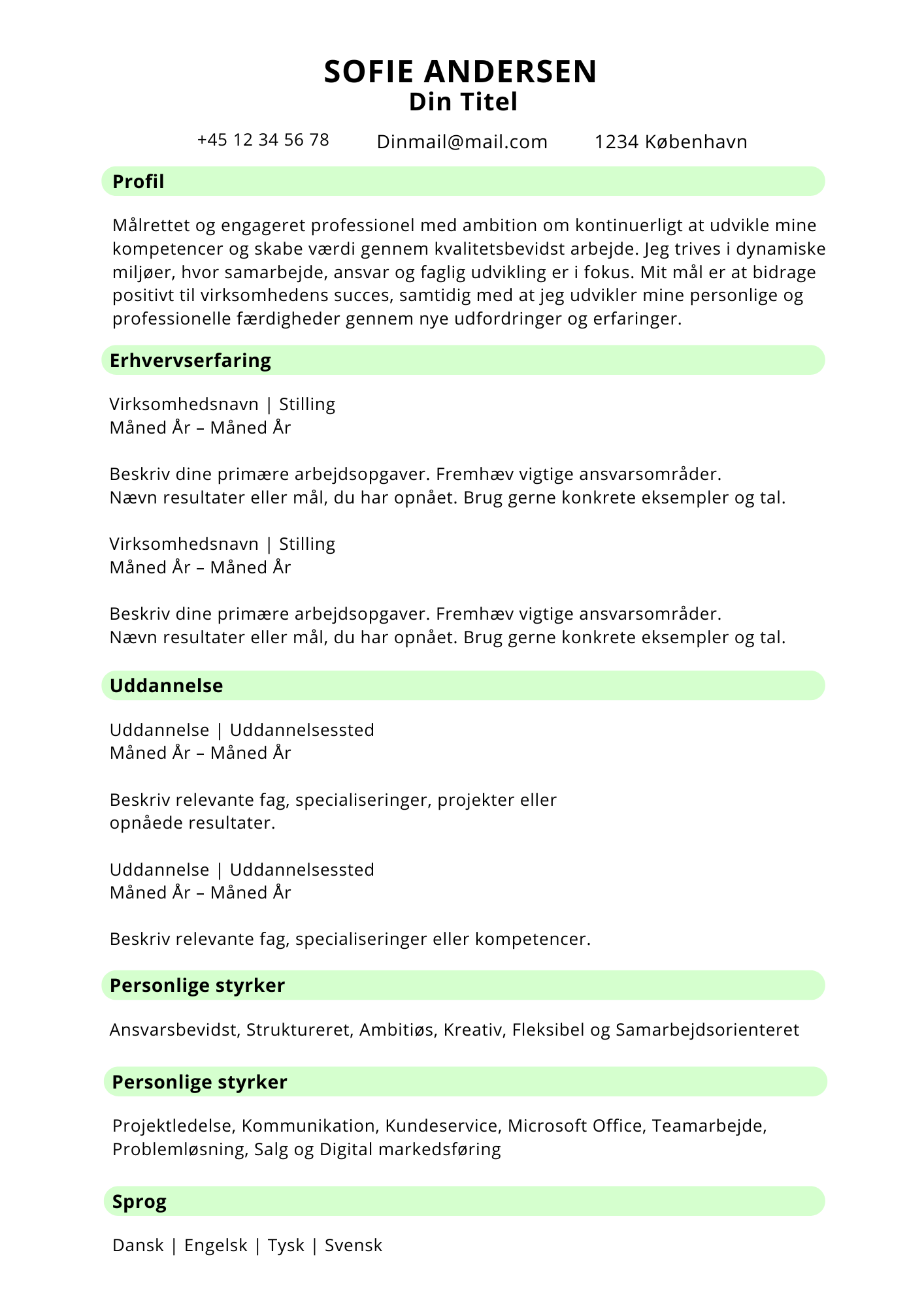 CV - Nexo Essential